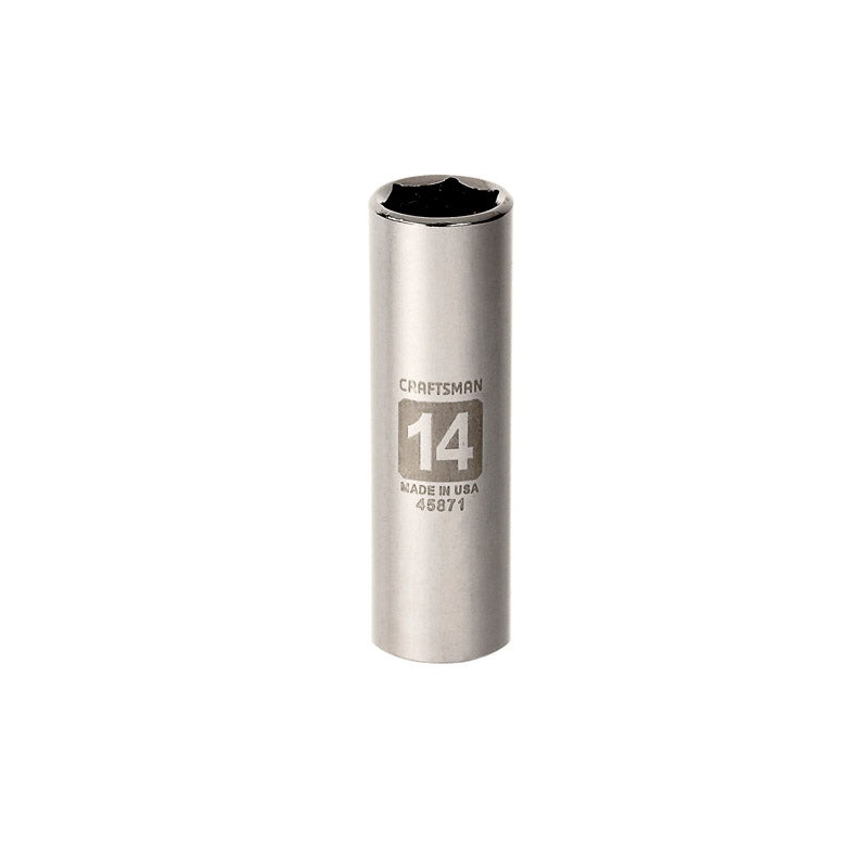 Craftsman 3/8 in. Drive 6 Point 14 mm Deep Socket