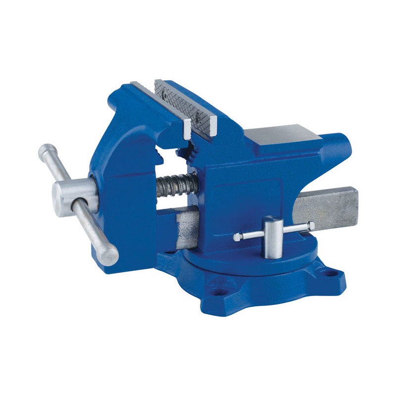 Irwin 4.5 in. W x 6.5 in. H x 10.4 in. L x 5.25 in. W Steel Workshop Vise