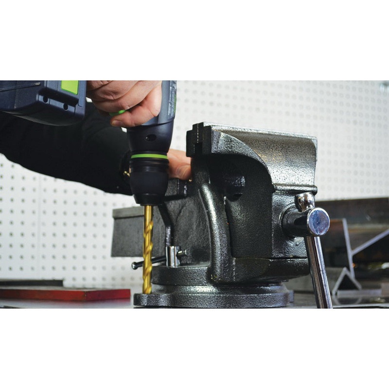 Irwin 6 in. W x 7.25 in. H x 15 in. L x 9.5 in. W Steel Workshop Vise