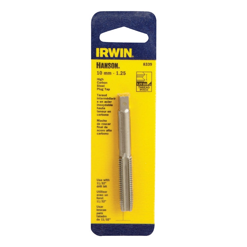 Irwin Hanson High Carbon Steel 10mm-1.25 Metric Plug Tap 1