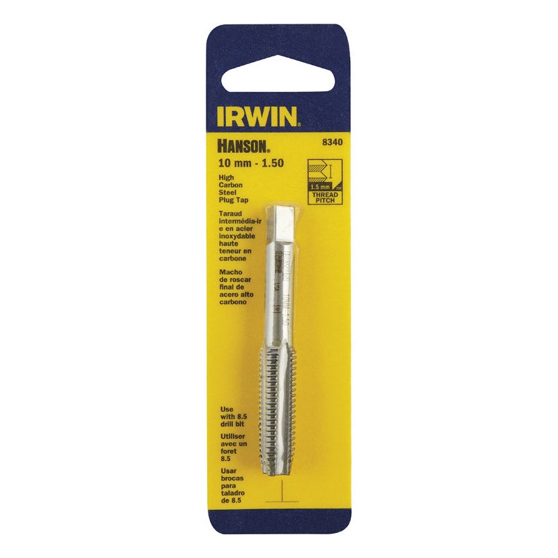 Irwin Hanson High Carbon Steel 10mm-1.50 Metric Plug Tap 1