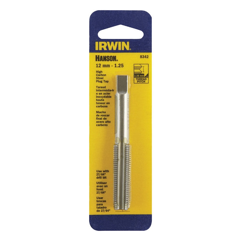 Irwin Hanson High Carbon Steel 12mm-1.25 Metric Plug Tap 1