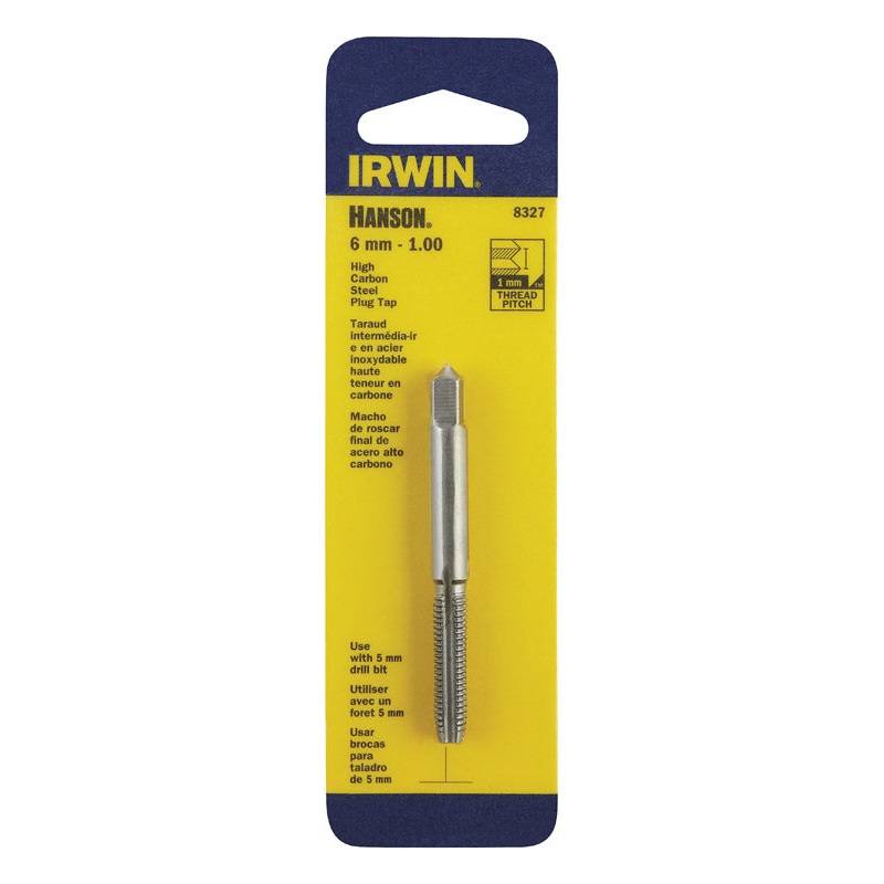 Irwin Hanson High Carbon Steel 6mm-1.00 Metric Plug Tap 1