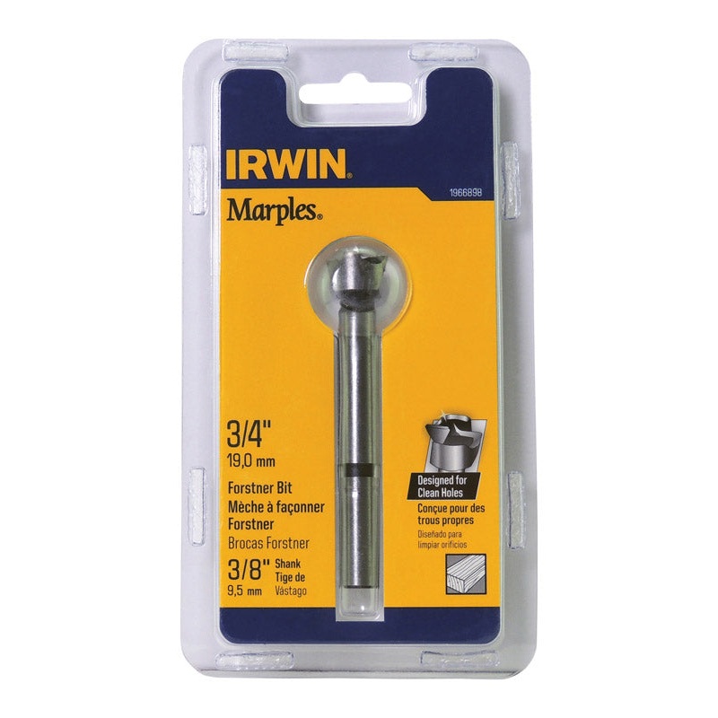 Irwin Marples Carbon Steel Reduced Shank 3/4 in. Dia. Forstner Drill Bit 1 pc.
