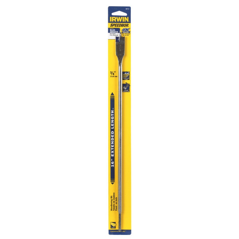 Irwin Speedbor Carbon Steel Hex 3/4 in. Dia. Wood Boring Bit