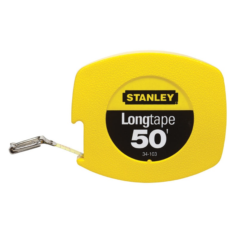 Stanley Closed Case Long Tape Measure 3/8 in. W x 50 ft. L