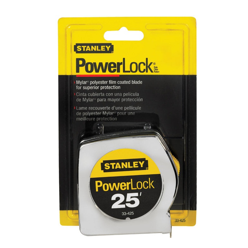 Stanley PowerLock Tape Measure 1 in. W x 25 ft. L