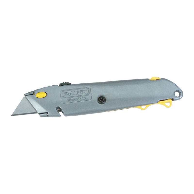 Stanley Retractable Blade 6-3/8 in. L Utility Knife Gray