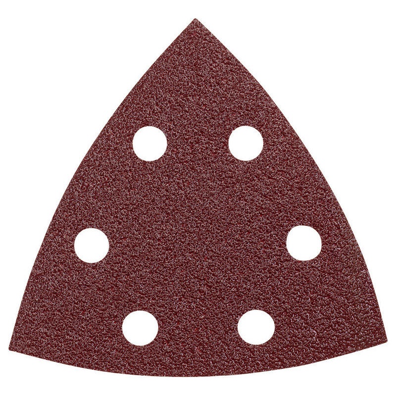 Bosch Red Aluminum Oxide Detail Sanding Triangle 3-1/2 in. L 60 Grit Medium 5 pk