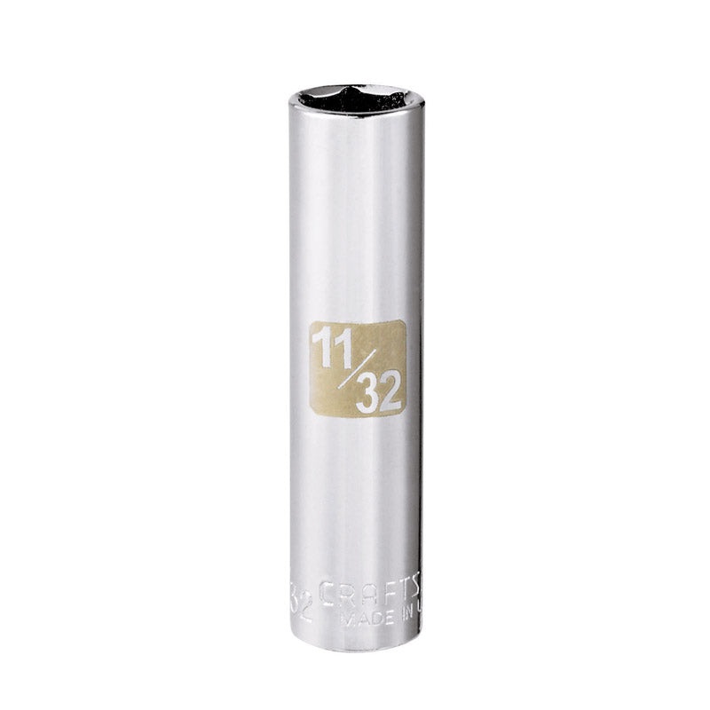 Craftsman 1/4 in. Drive 6 Point 11/32 in. Deep Socket