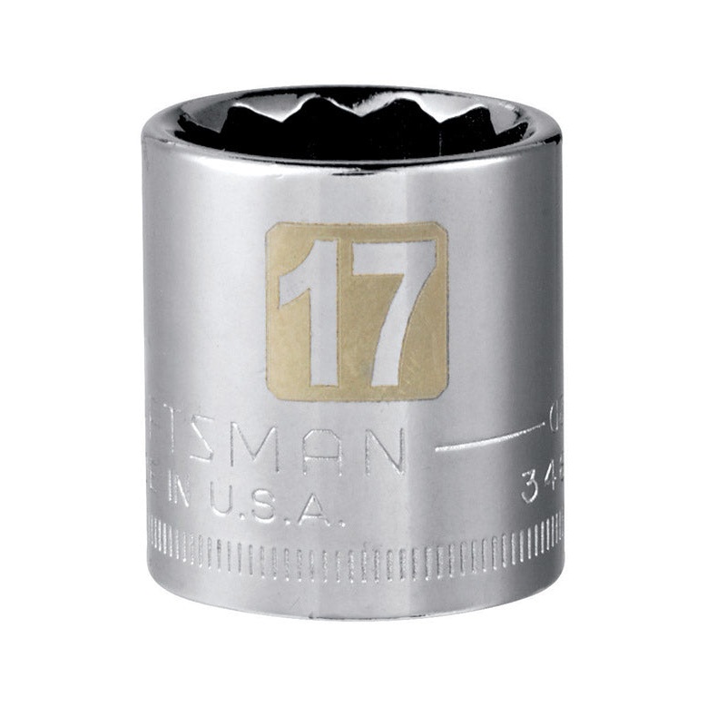 Craftsman 3/8 in. Drive 12 Point 17 mm Standard Socket