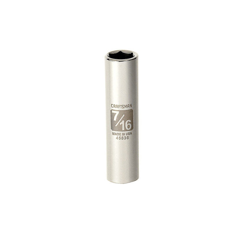 Craftsman 3/8 in. Drive 6 Point 7/16 in. Deep Socket