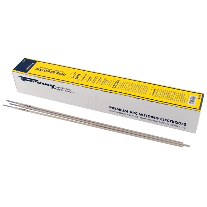 Forney 1/8 in. Dia. x 14.6 in. L Mild Steel Welding Rods AC/DC For Low Hydrogen
