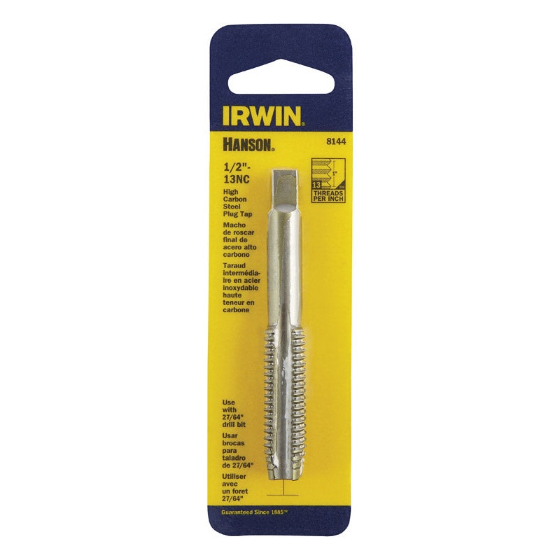 Irwin Hanson High Carbon Steel 1/2 in.-13NC SAE Fraction Tap 1 pc.