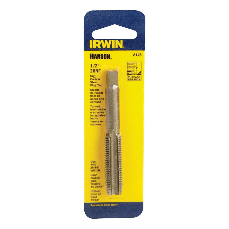 Irwin Hanson High Carbon Steel 1/2 in.-20NF SAE Fraction Tap 1 pc.