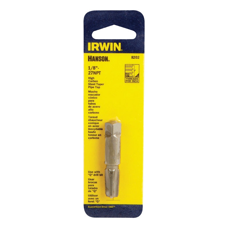 Irwin Hanson High Carbon Steel 1/8 in.-27NPT SAE Plug Tap 1 pc.