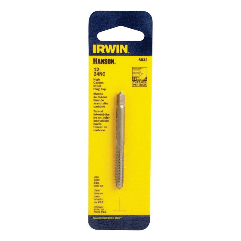 Irwin Hanson High Carbon Steel 12-24NC SAE Plug Tap 1
