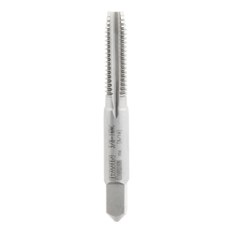 Irwin Hanson High Carbon Steel 3/8 in.-16NC SAE Fraction Tap 1 pc.