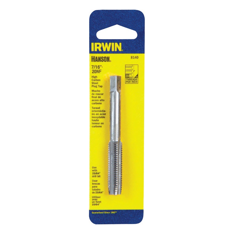 Irwin Hanson High Carbon Steel 7/16 in.-20NF SAE Fraction Tap 1