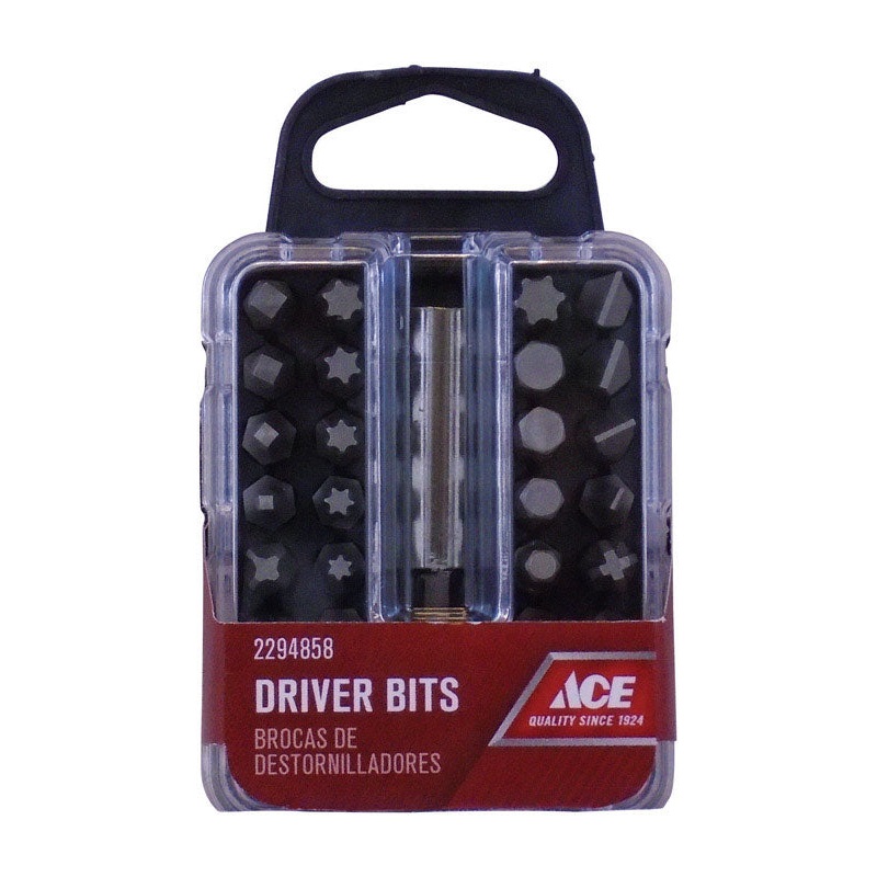 Ace Screwdriver Bit 1/4 in. Dia. x 1 in. L 33 pc.