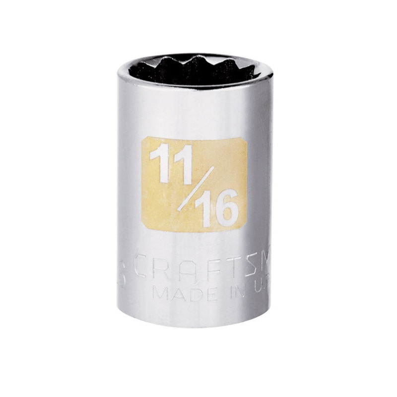 Craftsman 1/2 in. Drive 12 Point 11/16 in. Standard Socket