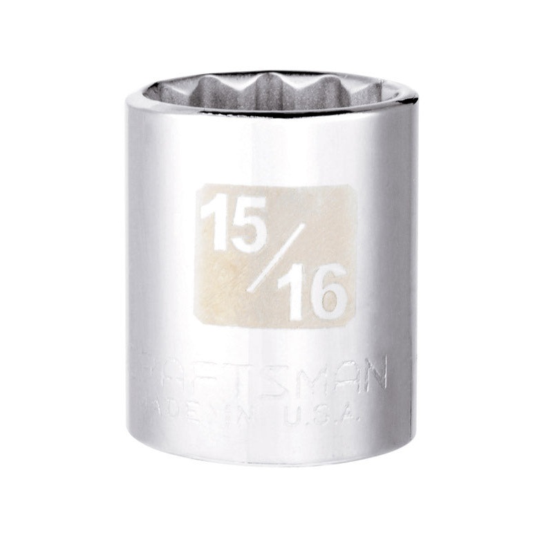 Craftsman 1/2 in. Drive 12 Point 15/16 in. Standard Socket