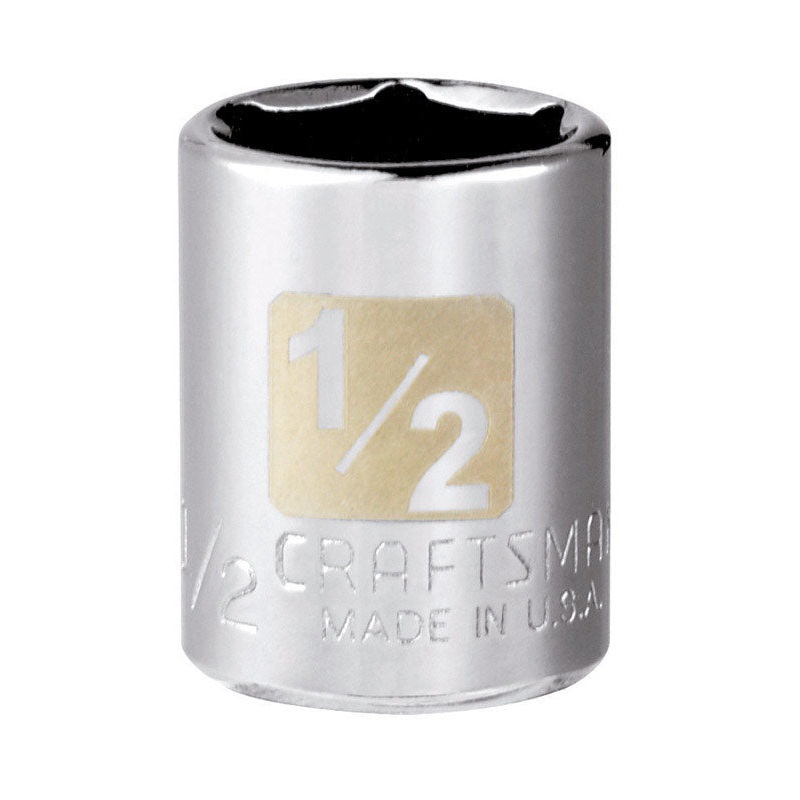 Craftsman 1/4 in. Drive 6 Point 1/2 in. Standard Socket