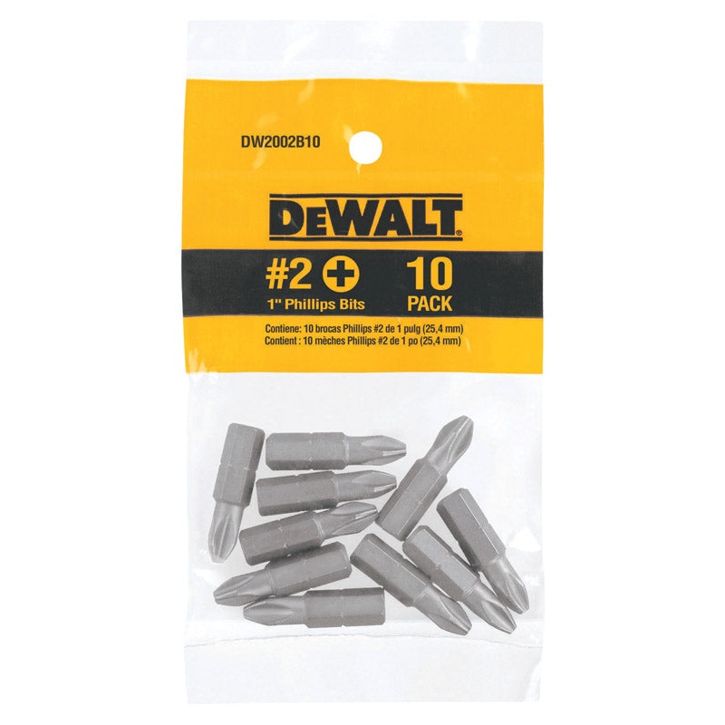 DeWalt #2 in. Phillips Screwdriver Bit 10 pc.