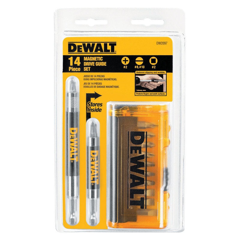 DeWalt Multi Size in. Drive Guide 1/4 in. Dia. 14 pc.
