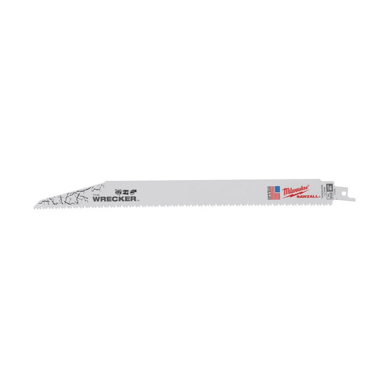 Milwaukee The Wrecker 12 in. L 8 TPI Bi-Metal Sawzall Blade 5 pk