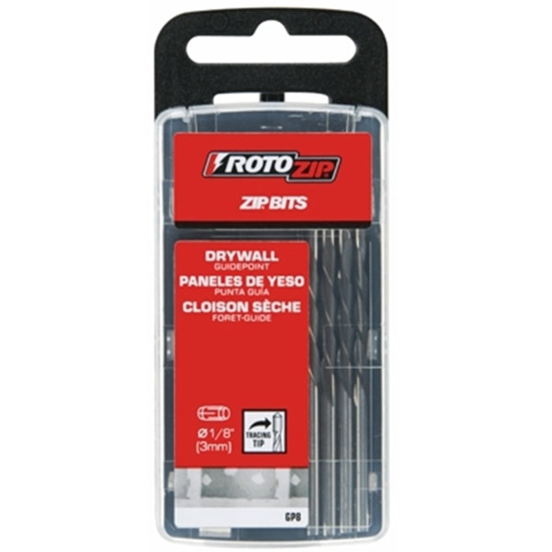 Rotozip Steel Guide Point Zip Bit 8 pk