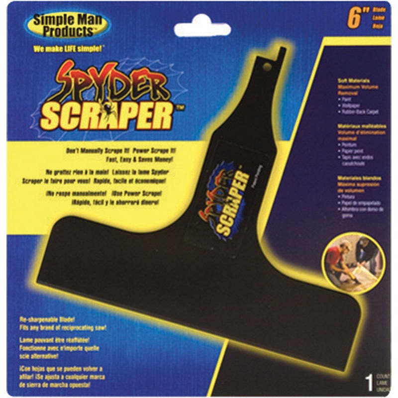 Spyder 6 in. L Carbon Steel Scraper 1 pk