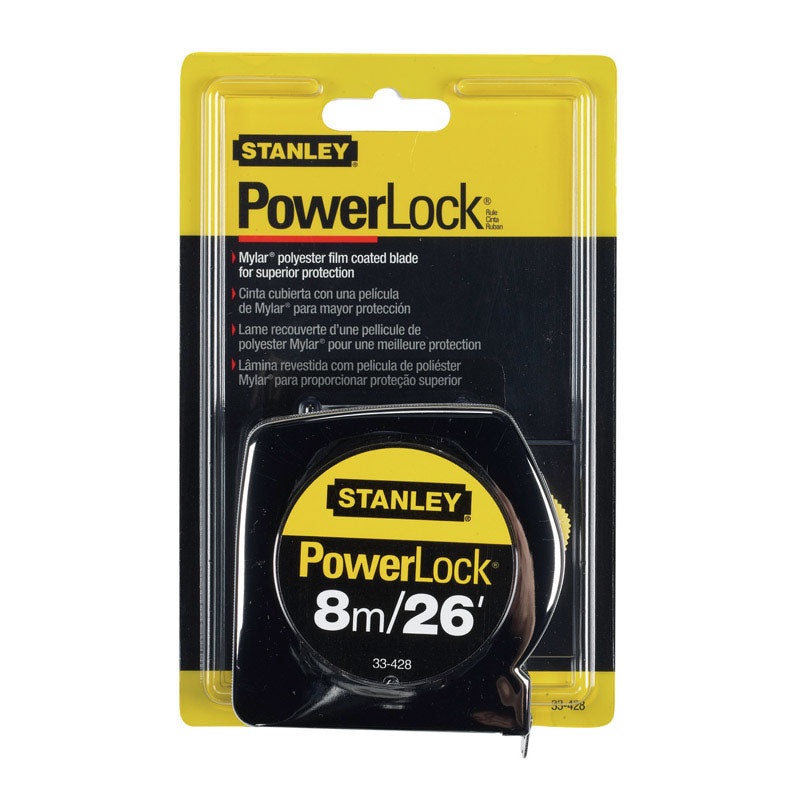 Stanley PowerLock Tape Measure 1 in. W x 26 ft. L