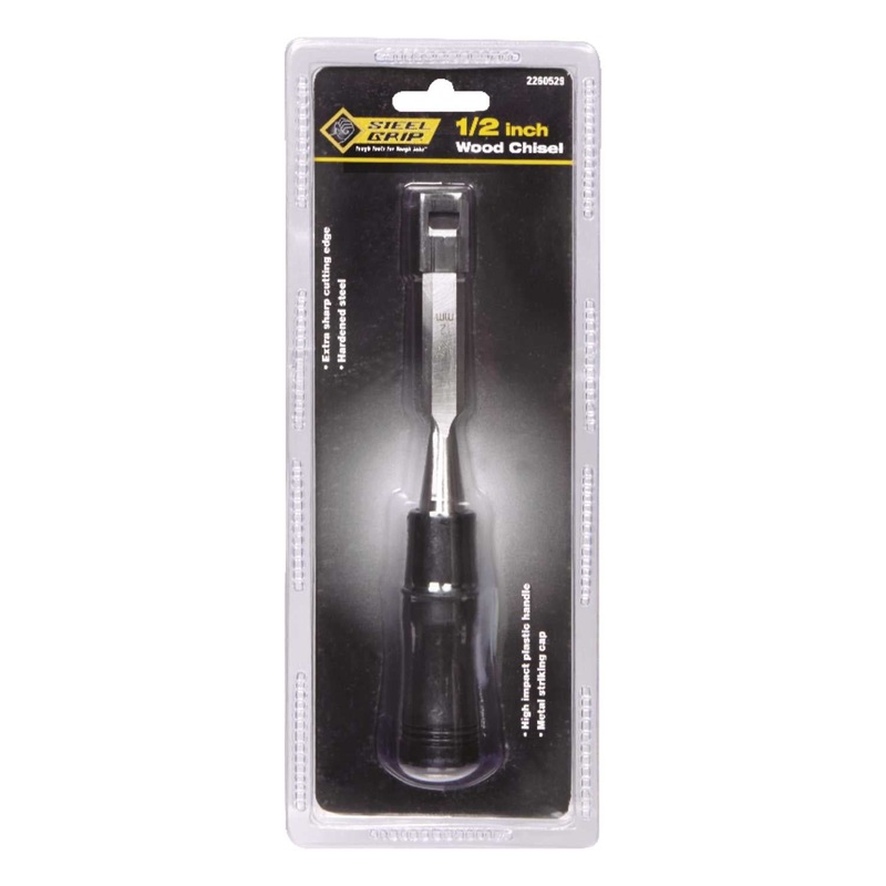 Steel Grip 1/2 in. W x 1/2 in. L Hardened Steel Wood Chisel