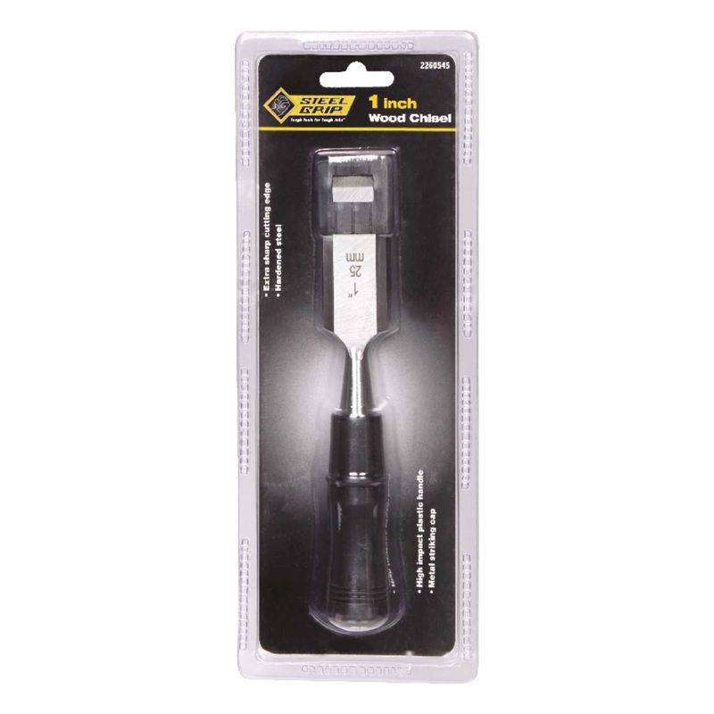 Steel Grip 1 in. W x 1 in. L Hardened Steel Wood Chisel