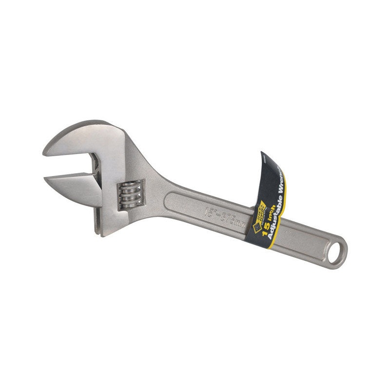 Steel Grip 15 in. L Chrome Plated Adjustable Wrench