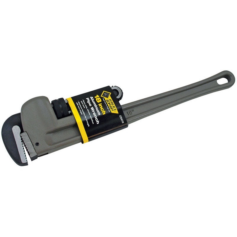 Steel Grip Adjustable 18 in. Aluminum Pipe Wrench