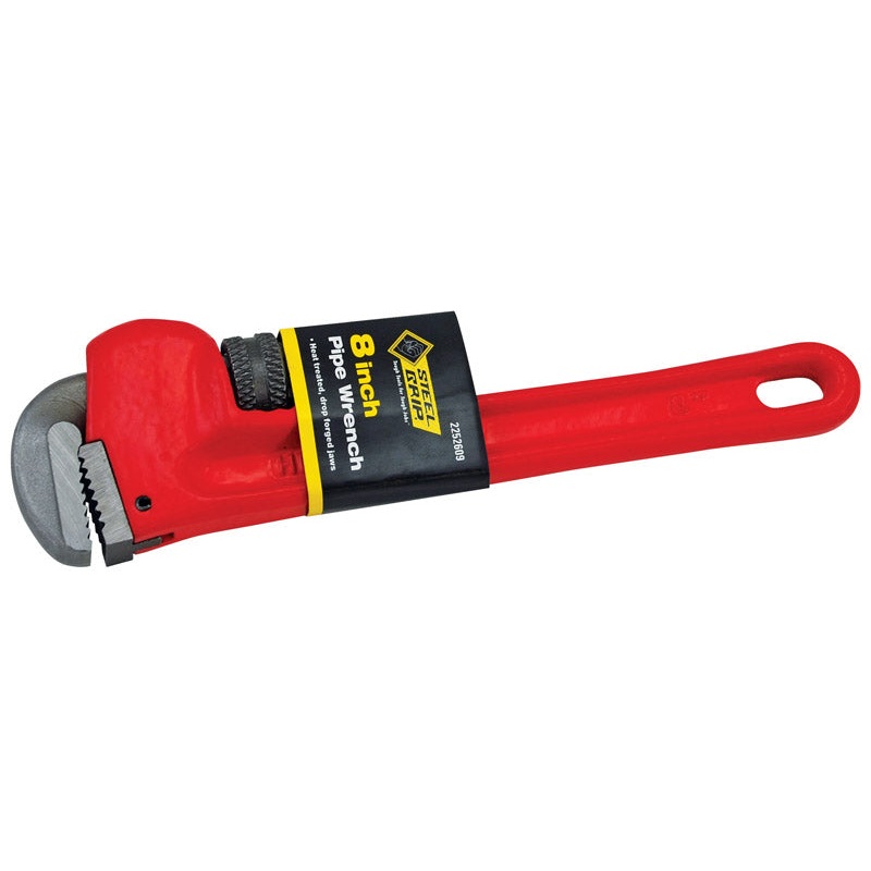 Steel Grip Adjustable 8 in. Steel Pipe Wrench