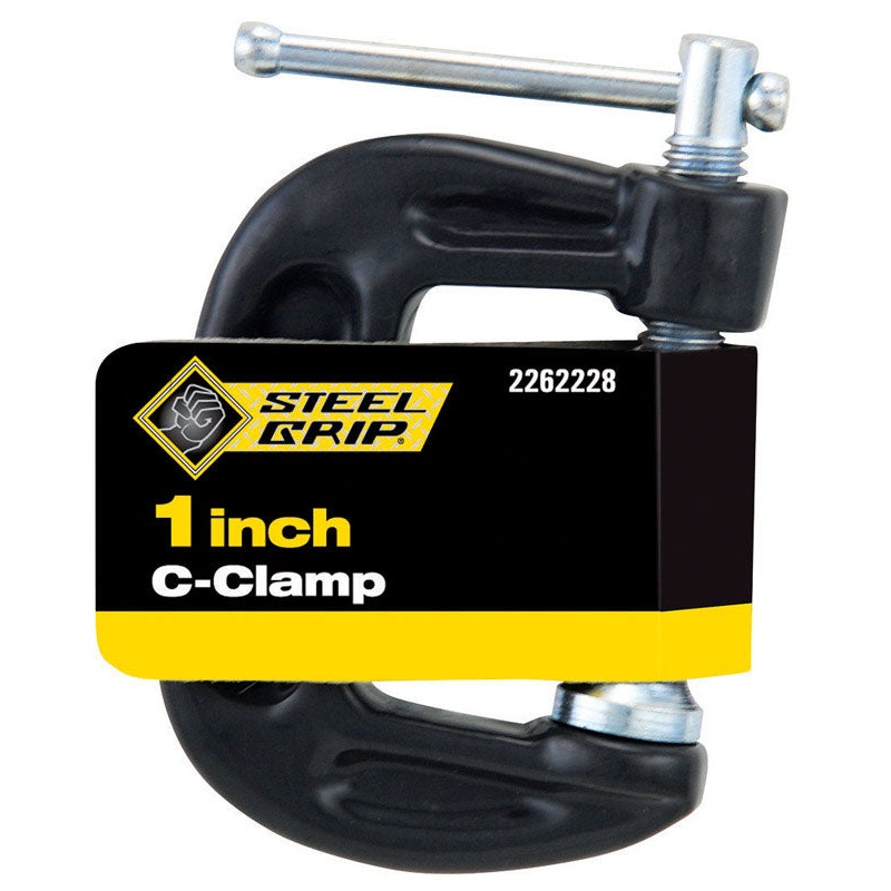 Steel Grip Steel Adjustable C-Clamp 1 in.