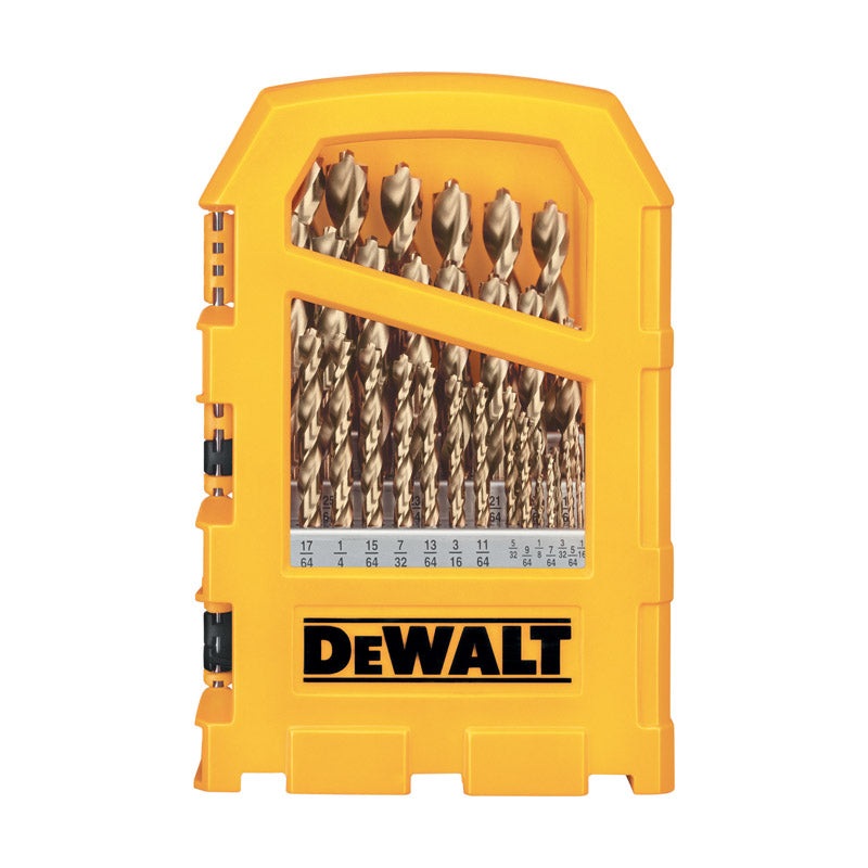 DeWalt Pilot Point High Speed Steel Straight Shank Multi Size in. Dia. Drill Bit Set 29 pc.