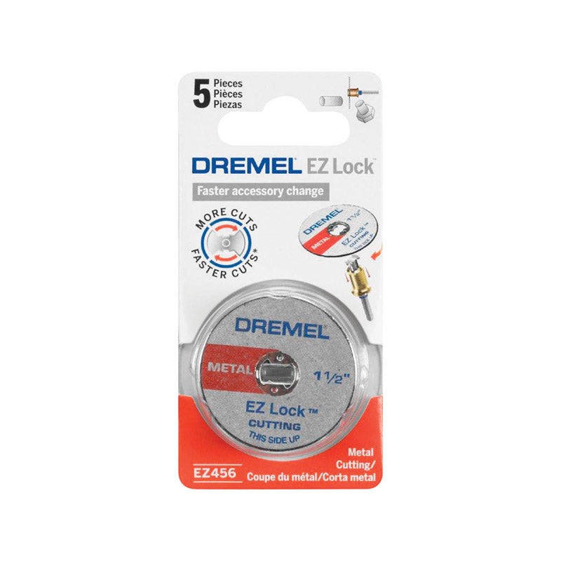 Dremel EZ Lock Metal Cut-Off Wheel 1.5 in. Dia. x 0.05 in. thick 5 pk