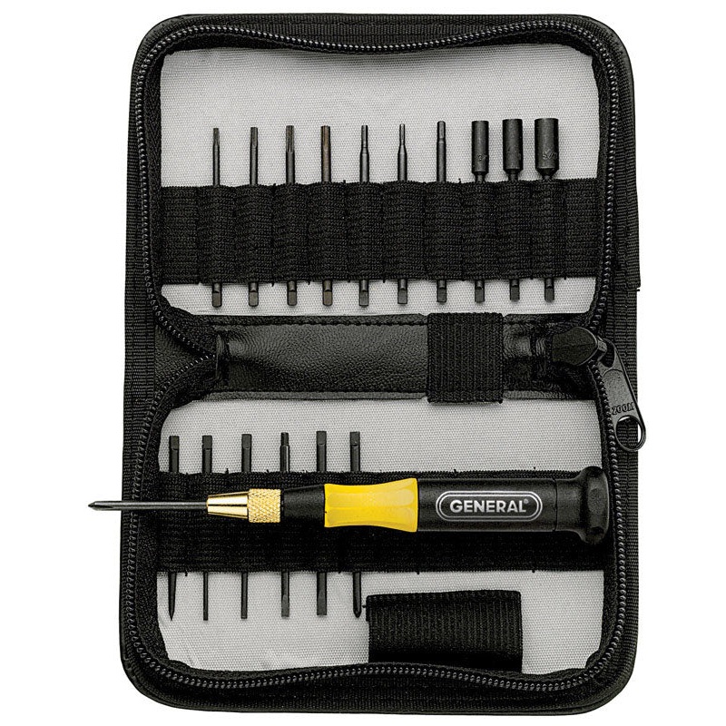 General Tools Multi-Size Screwdriver Bit 2 in. L 18 pc.