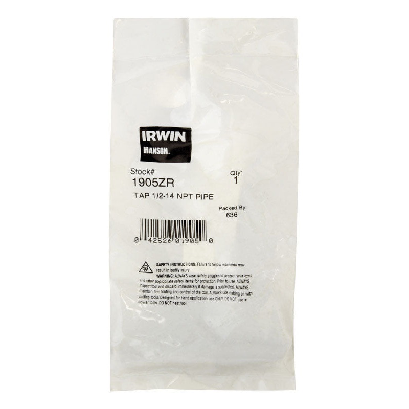 Irwin Hanson High Carbon Steel 1/2 in.-14NPT SAE Pipe Taps 1 pc.
