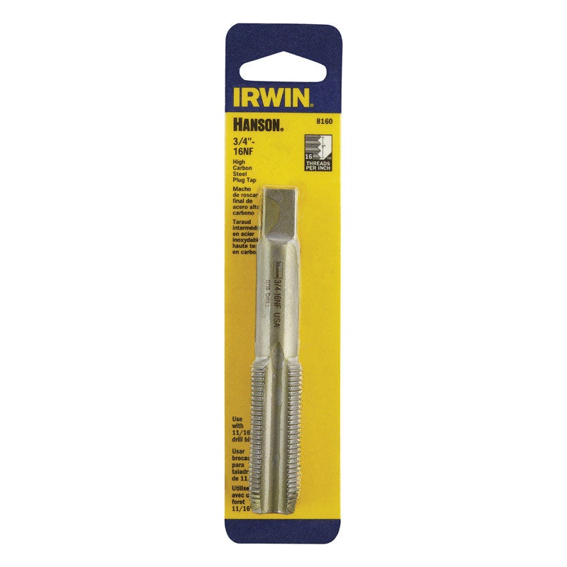 Irwin Hanson High Carbon Steel 3/4 in.-16NF SAE Fraction Tap 1 pc.