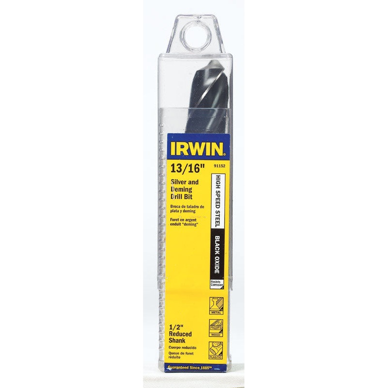 Irwin High Speed Steel Reduced 13/16 in. Dia. Drill Bit 1