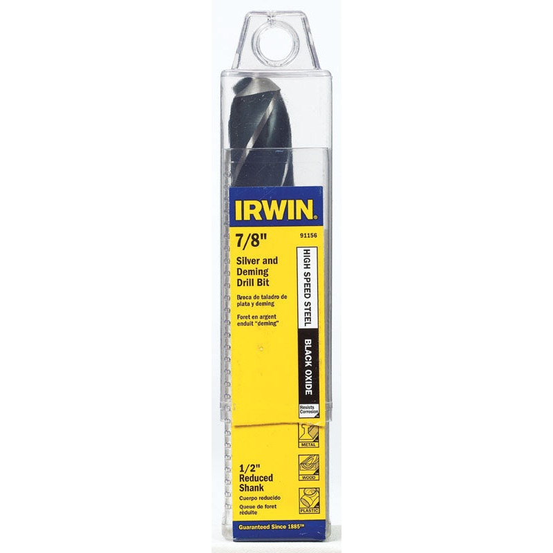 Irwin High Speed Steel Reduced 7/8 in. Dia. Drill Bit 1