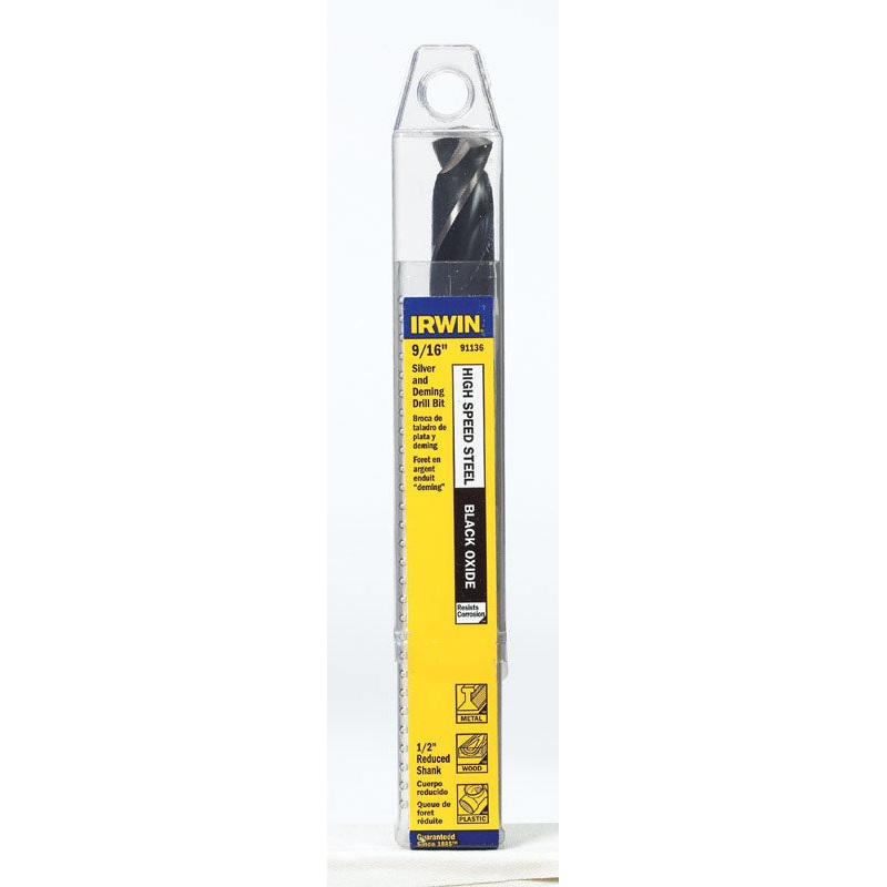Irwin High Speed Steel Reduced 9/16 in. Dia. Drill Bit 1