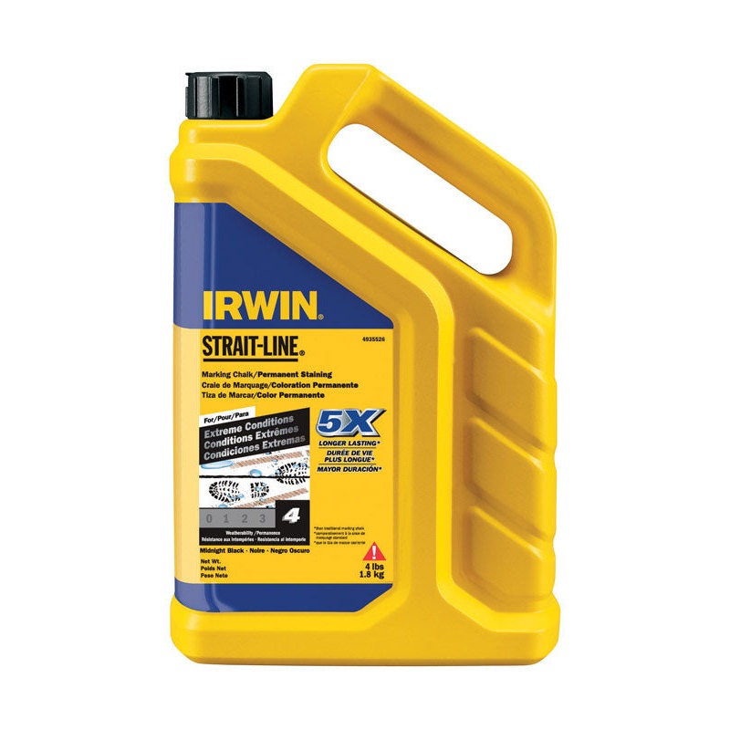 Irwin Strait-Line 4 lb. Midnight Black Staining Chalk Permanent