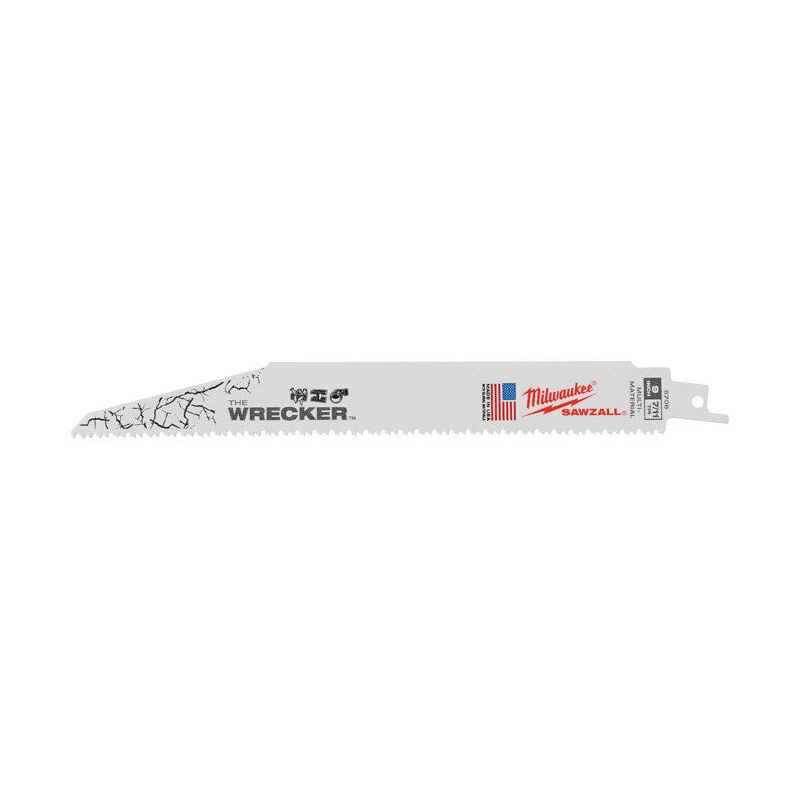 Milwaukee The Wrecker 9 in. L 8 TPI Bi-Metal Sawzall Blade 5 pk
