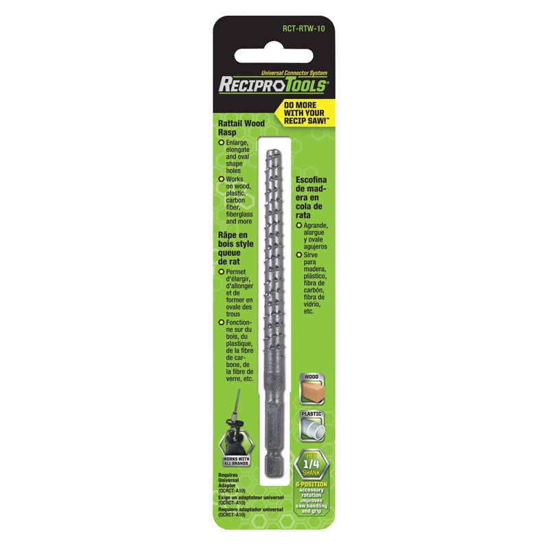 ReciproTools 3.5 in. L Metal Rasp 1 pk